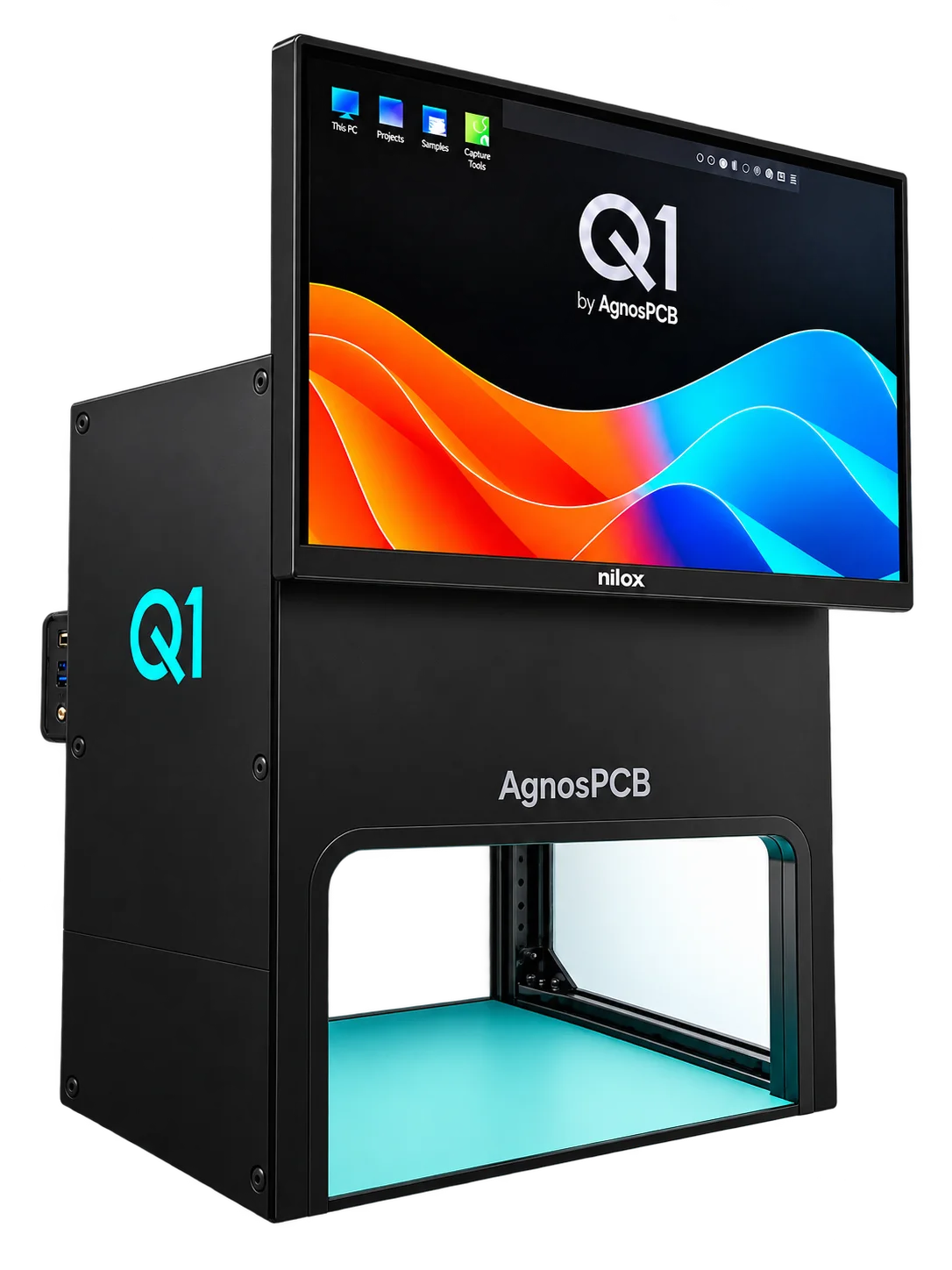 AgnosPCB Q1 AOI solutions: compact inspection system